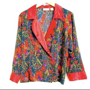 GOLD LABEL Victoria's Secret "Smoking Jacket" Blouse